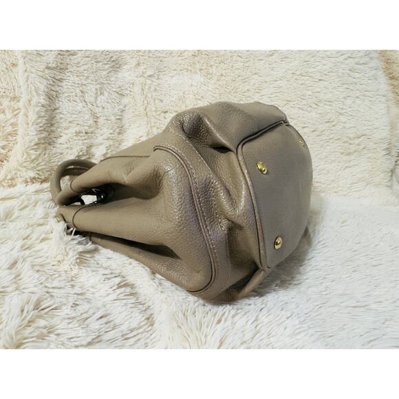 MCM Leather Bucket Sling Bag - Taupe - Picture 6 of 8